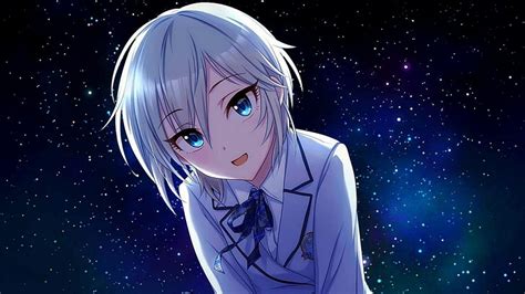 Hd Wallpaper Anastasia Idolmaster Anime Girls Blue Eyes White
