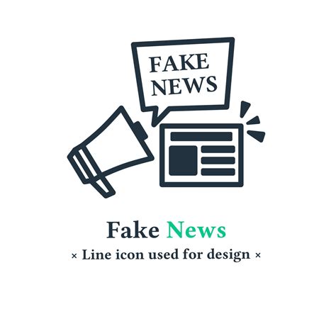 Spreading fake news icon isolated on a white background. Vector