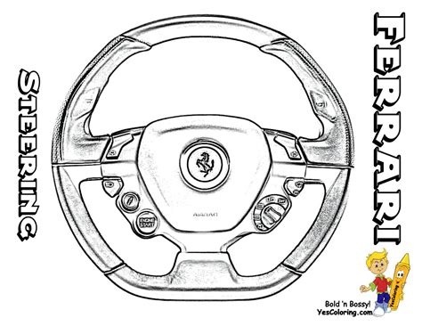 Coloring Pages Of Ferrari Coloring Pages