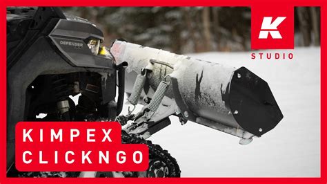Click N Go Snow Plow Review Kimpex Studio Youtube