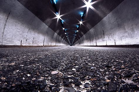 Free Images Light Road Night Sunlight Tunnel Pavement Reflection Darkness Stadium