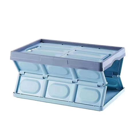55 Liter Polypropylene Folding Storage Crates Plastic Collapsible