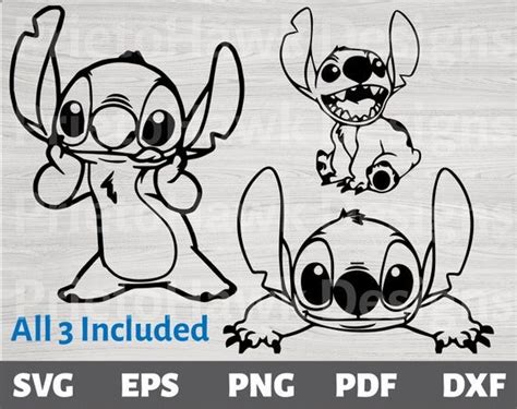 Free Free 195 Disney Stitch Ohana Stitch Outline Svg SVG PNG EPS DXF File