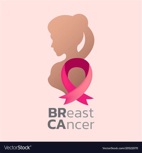 Breast Cancer Awareness Logo Icon Design Vector Image