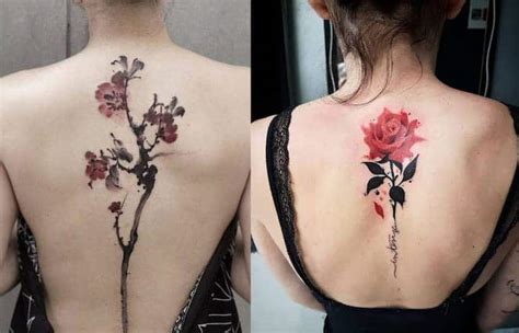 Discover 86 Flowers Down Spine Tattoo Incdgdbentre