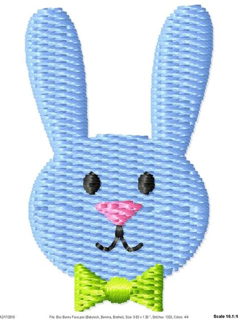 Free for commercial use no attribution required high quality images. Boy Easter Bunny Face Machine Embroidery Design Mini