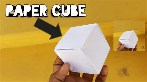 How To Make Paper Cube Youtube