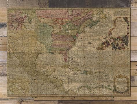 1000 Piece Puzzle 1763 Map An Accurate Map Of North America Describing