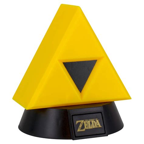 The 30cm tall, usb or battery powered light sits in a stand that features the triforce symbol. The Legend of Zelda Triforce Lamp | Nintendo Official UK Store