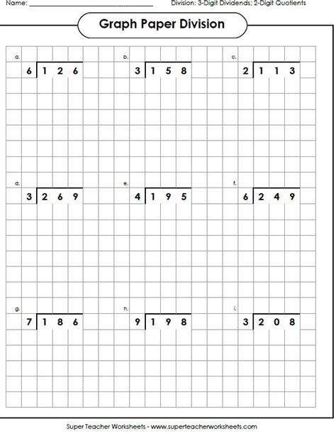Grade 4 Math Worksheets Long Division