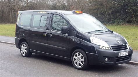 2012 62 Reg Peugeot Expert E7 Se Taxi Swb Black Hackney Cab In