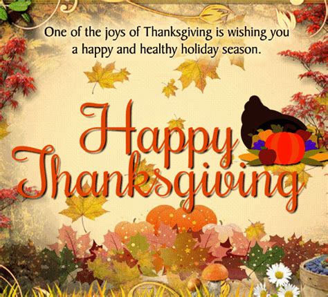 A Nice Thanksgiving Wish Ecard For You Free Happy Thanksgiving Ecards