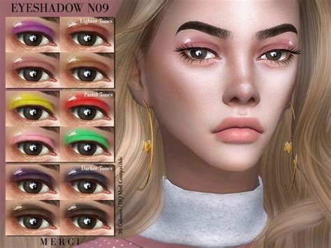 Eyeshadow In 30 Colours Found In Tsr Category Sims 4 Female Eyeshadow