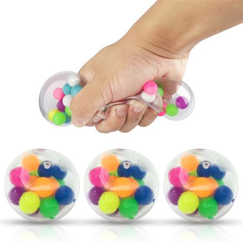 Balls Squeeze Ball Toysquishy Rainbow Stress Ballfidget Toystress
