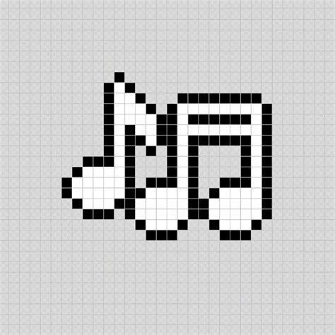Notas Musicales Música Music Pixel Art Patterns Pixel Art Notas