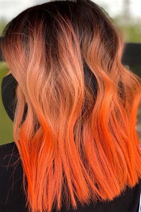 Orange Ombre Hair Color