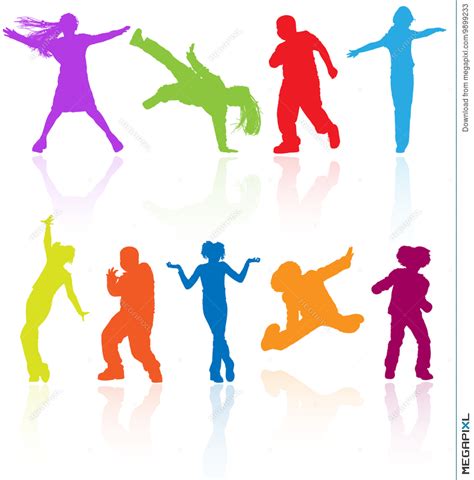 Children Dancing Silhouette At Getdrawings Free Download