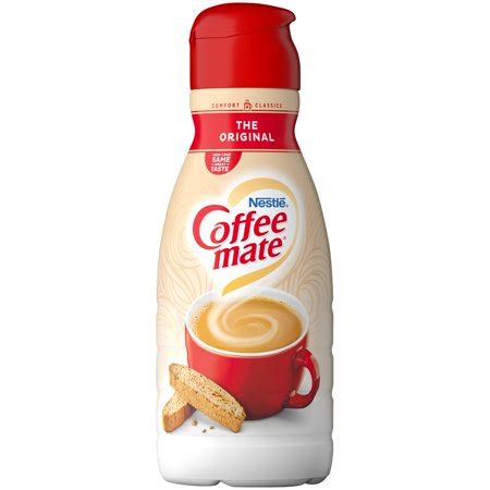 Califia farms coffee creamer contains almondmilk, coconut cream, pure cane sugar, natural flavors, sunflower lecithin, and sea salt. COFFEE MATE The Original Liquid Coffee Creamer 32 fl. oz ...