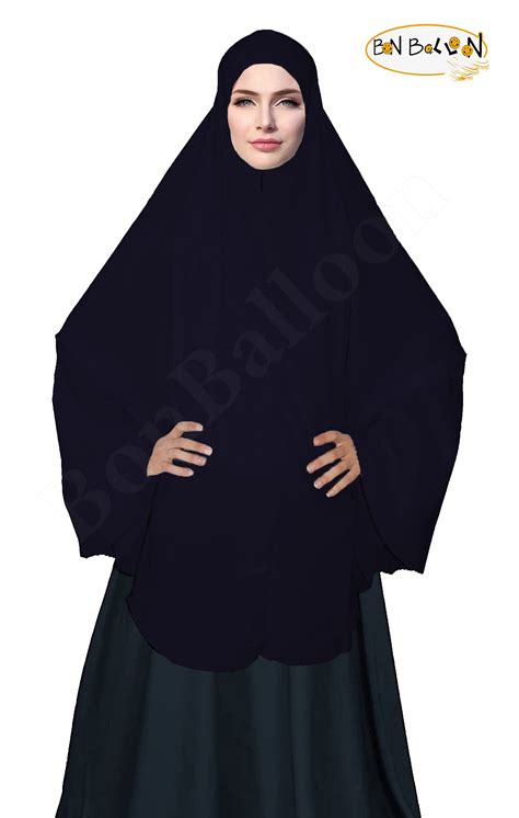 Buy Bonballoon Dark Blue Extra Long 42 Khimar Amira Hijab Hejab Abaya Niqab Burqa Burkas Veil