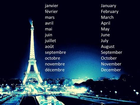 Learn French Months Of The Year Youtube