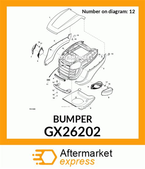 Gx26202 Bumper Fits John Deere Price 1820