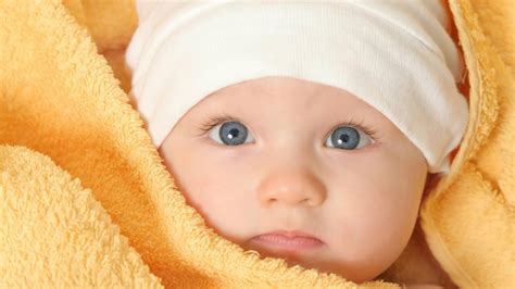 Download Blue Eyes Cute Close Up Photography Baby Hd Wallpaper