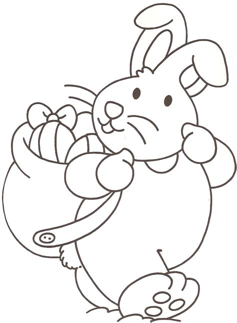 Voici un dessin à colorier de lapin de pâques. Coloriage lapin à imprimer pour les enfants - CP15438