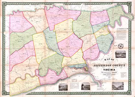 Maps Of Old Virginia And Jefferson County West Virginia