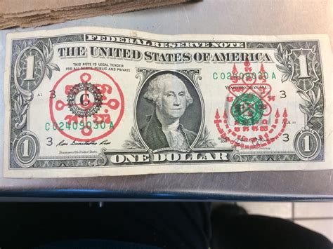 Got this dollar bill at work, any idea what the symbols mean or where ...