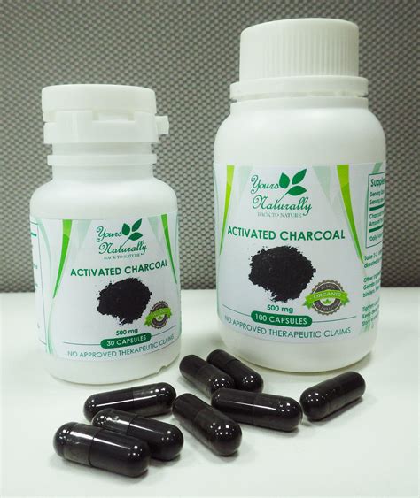 Supplement Activated Charcoal Yours Naturally Supplements