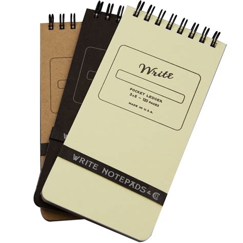Write Notepads And Co Pocket Notebook Ledger Pen Boutique Ltd