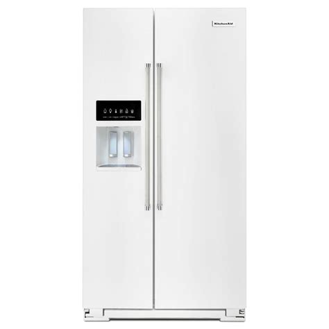 Kitchenaid 248 Cu Ft Side By Side Refrigerator With Ice Maker White