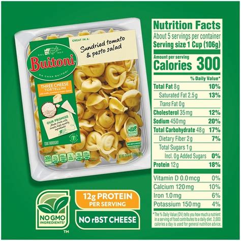 Buitoni Three Cheese Tortellini Refrigerated Pasta 20 Oz From Save Mart Instacart