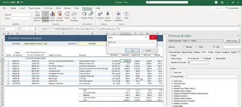 Pitchbook Excel Plugin Build Better Comps And Models Pitchbook