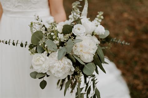 Eucalyptus In Wedding Bouquetsplus The Perfect Color Of Dresses