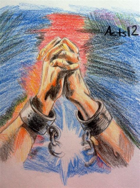 Mediaget.com/colored pencil artist's drawing bible: Broken chains! a colored pencil drawing I did from Acts 12 ...