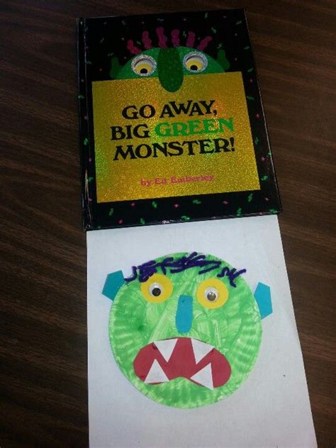 Go Away Big Green Monster Craft Halloween Preschool Winter