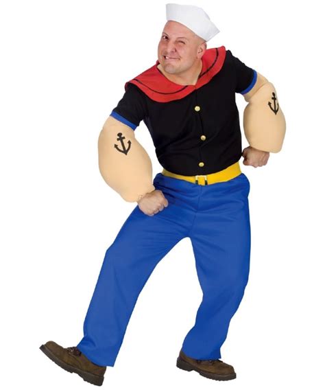 Adult Popeye Costume Plus Size Costume Men Costumes