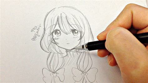 Draw A Manga Girl Real Time Drawing Stc Edu
