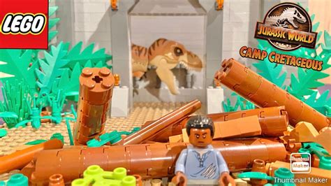 Inside Rexys Enclosure Lego Jurassic World Camp Cretaceous Season 2