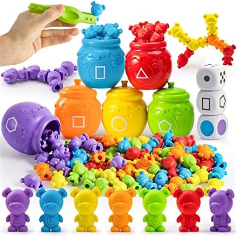 Joyin Play Act Countingsorting Bears Toy Set With Matching Sorting