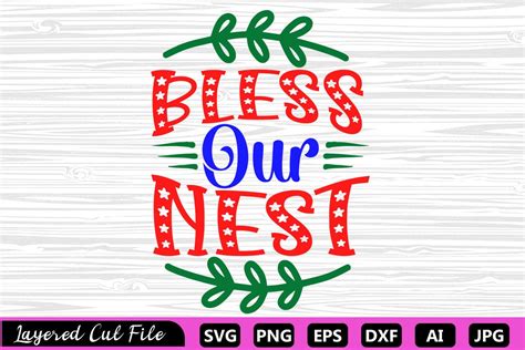 Bless Our Nest Svg Graphic By Za Graphics · Creative Fabrica