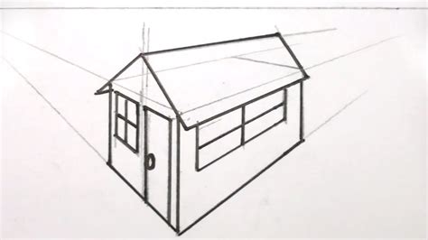 Draw your wand and stand your ground? How to Draw a House 3D in Two Point Perspective - YouTube