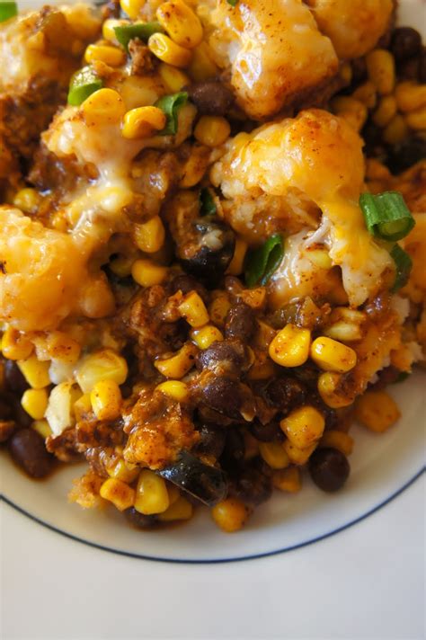 Savory Sweet And Satisfying Taco Tater Tot Casserole
