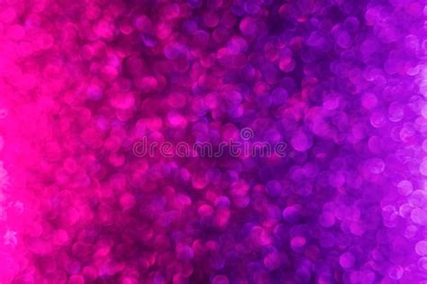 Abstract Neon Purple And Pink Gradient Glitter Background Bokeh Light