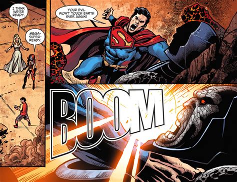 Superman Attacks Darkseid Comicnewbies