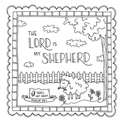 Psalm 23 Coloring Pages