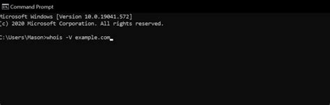 How To Whois From A Windows Command Prompt