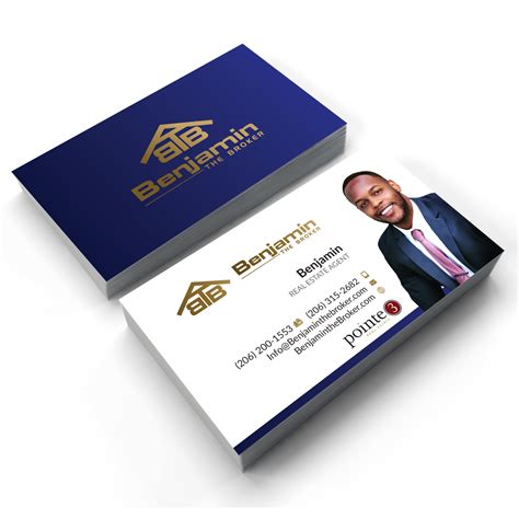 Using a digital business card as a real estate agent can save money, help close more homes, and have more showings. Modern, Masculine, Real Estate Agent Business Card Design ...