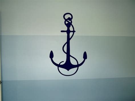 Items Similar To Nautical Anchor Vinyl Wall Decal Home Decor Art